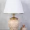 Gloire Handmade Ceramic Lampshade Powder White