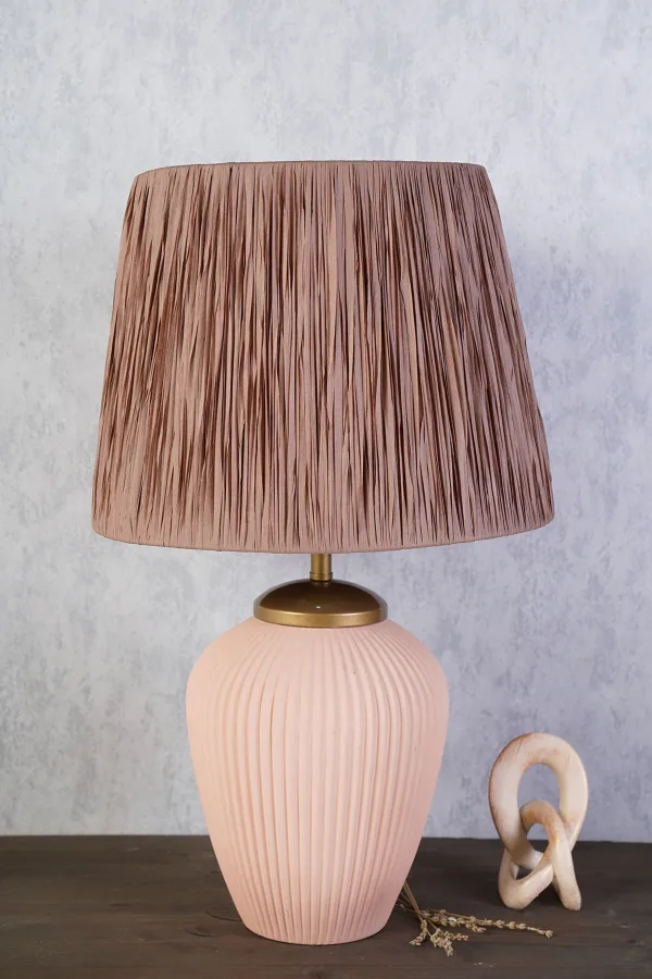 Moletage Handmade Ceramic Lampshade Powder Brown