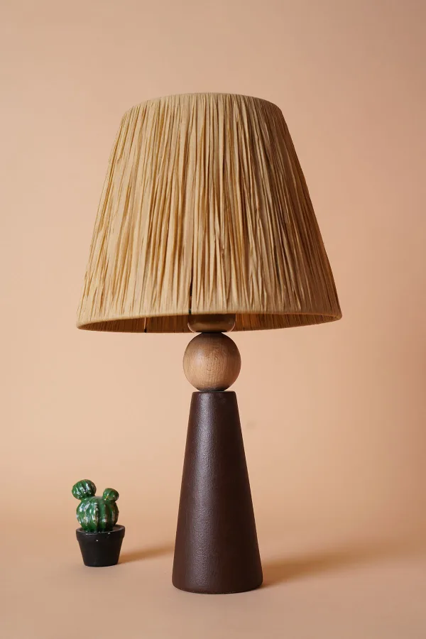 Amande Ceramic Lampshade - Brown
