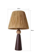 Amande Ceramic Lampshade - Brown