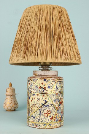 Marbrure Handmade Ceramic Lampshade Cream
