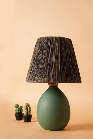 Rond Handmade Ceramic Lampshade Water Green - Gray