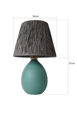 Rond Handmade Ceramic Lampshade Water Green - Gray
