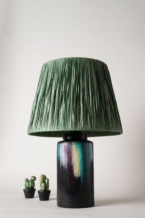 Crocus Handmade Ceramic Lampshade Green