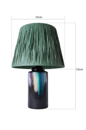 Crocus Handmade Ceramic Lampshade Green