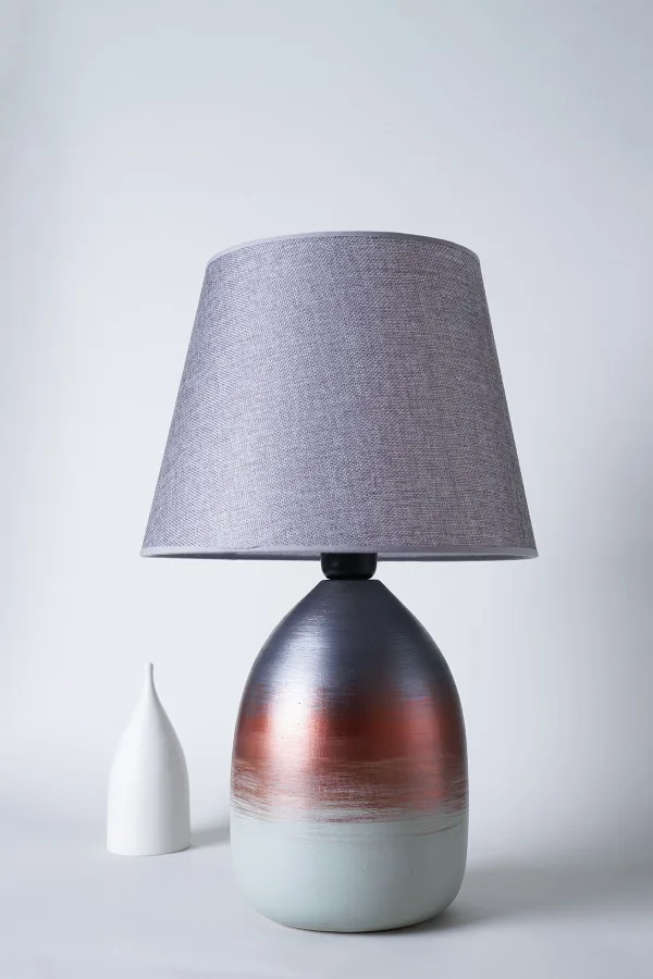 Clown Handmade Ceramic Lampshade Gray - Silver - Narcissus