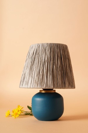 Tournant Handmade Ceramic Lampshade Blue - Grey