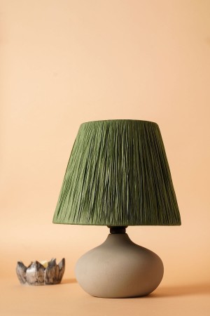Modern Chemin Handmade Ceramic Lampshade Green