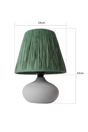 Modern Chemin Handmade Ceramic Lampshade Green