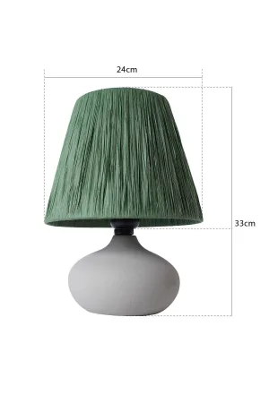 Modern Chemin Handmade Ceramic Lampshade Green