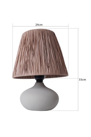 Chemin Handmade Ceramic Lampshade Brown-grey