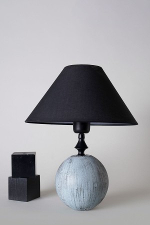 Batiment Handmade Ceramic Lampshade Black - Light Blue
