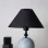 Batiment Handmade Ceramic Lampshade Black - Light Blue