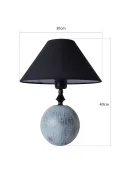 Batiment Handmade Ceramic Lampshade Black - Light Blue Buy Batiment Handmade Ceramic Lampshade Black - Light Blue