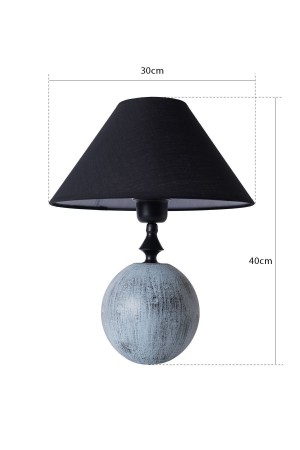 Batiment Handmade Ceramic Lampshade Black - Light Blue