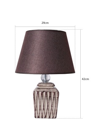 Droit Handmade Ceramic Lampshade Brown-cream