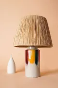 Foudre Handmade Ceramic Lampshade Wicker-yellow-red-green-pink Buy Foudre Handmade Ceramic Lampshade Wicker-yellow-red-green-pink