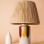 Foudre Handmade Ceramic Lampshade Wicker-yellow-red-green-pink