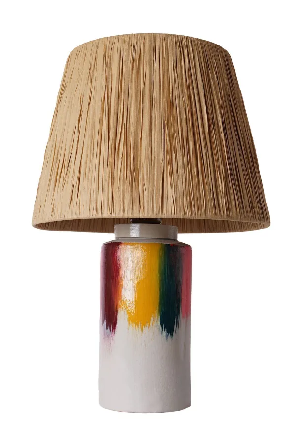 Foudre Handmade Ceramic Lampshade Wicker-yellow-red-green-pink Buy Foudre Handmade Ceramic Lampshade Wicker-yellow-red-green-pink