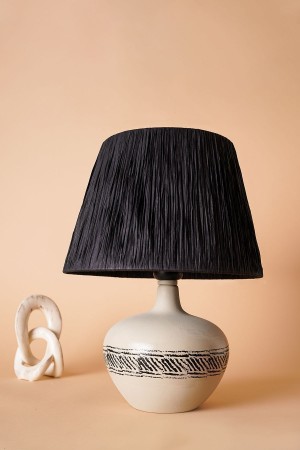 Vert Handmade Ceramic Lampshade Stone Color-black