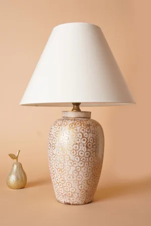 Taper Handmade Ceramic Lampshade White