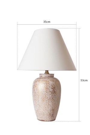 Taper Handmade Ceramic Lampshade White