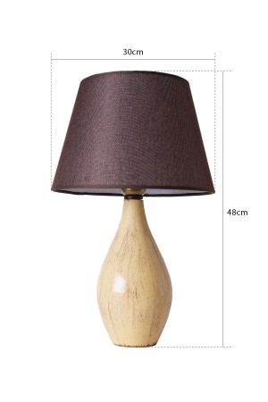 Blanc Handmade Ceramic Lampshade Cream - Brown