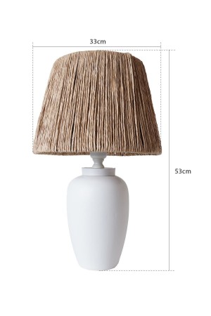 Crochet Handmade Ceramic Lampshade White Wicker