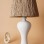 Peut Handmade Ceramic Lampshade White Wicker