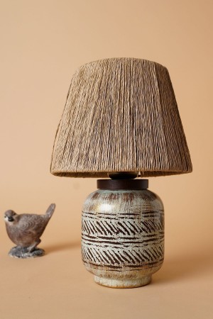 Juin Handmade Ceramic Lampshade Brown