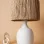 Tigre Handmade Ceramic Lampshade White Wicker