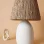 Ram Handmade Ceramic Lampshade White Wicker
