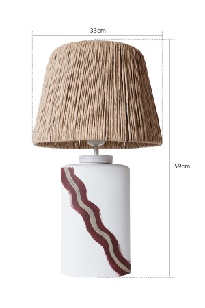 Vierge Handmade Ceramic Lampshade White Wicker