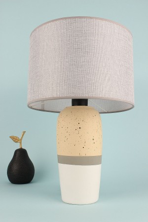 Tachete Ceramic Lampshade Yellow Grey