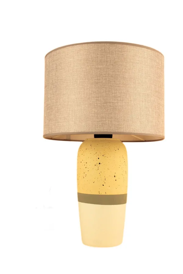 Tachete Ceramic Lampshade Yellow Grey