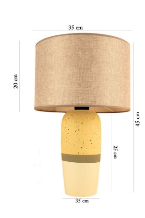 Tachete Ceramic Lampshade Yellow Grey