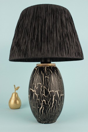 Zebre Ceramic Lampshade Black Gold