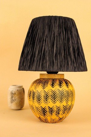 Enfant Ceramic Lampshade Orange Black