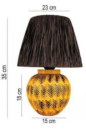 Enfant Ceramic Lampshade Orange Black