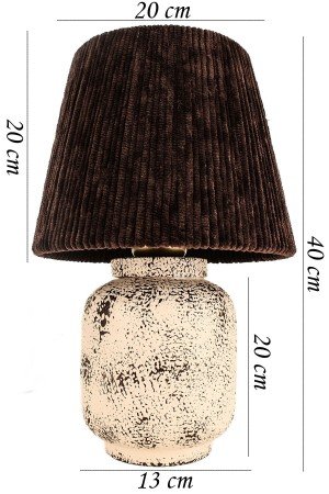 Limaces Ceramic Lampshade Cream Brown