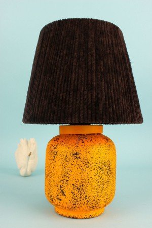 Poussin Ceramic Lampshade Orange Brown
