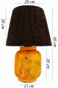 Poussin Ceramic Lampshade Orange Brown Buy Poussin Ceramic Lampshade Orange Brown
