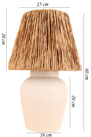 Achat Ceramic Lampshade White Wicker