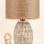 Riche Ceramic Lampshade Cream Coffee Wicker