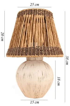 Pauvre Ceramic Lampshade Cream Antique Pauvre Ceramic Lampshade Cream Antique