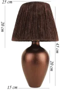 Nana Ceramic Lampshade Brown