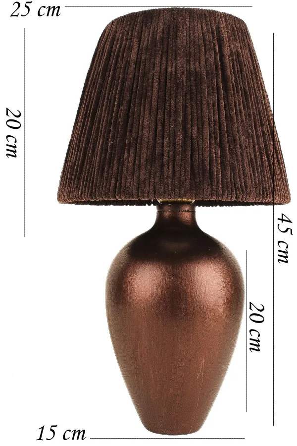 Nana Ceramic Lampshade Brown