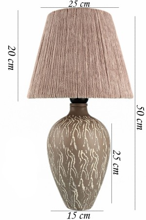 Pion Ceramic Lampshade Gray White