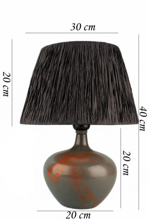 Nimrod Ceramic Lampshade Grey Black