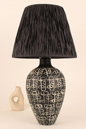 Bonte Ceramic Lampshade Black Cream